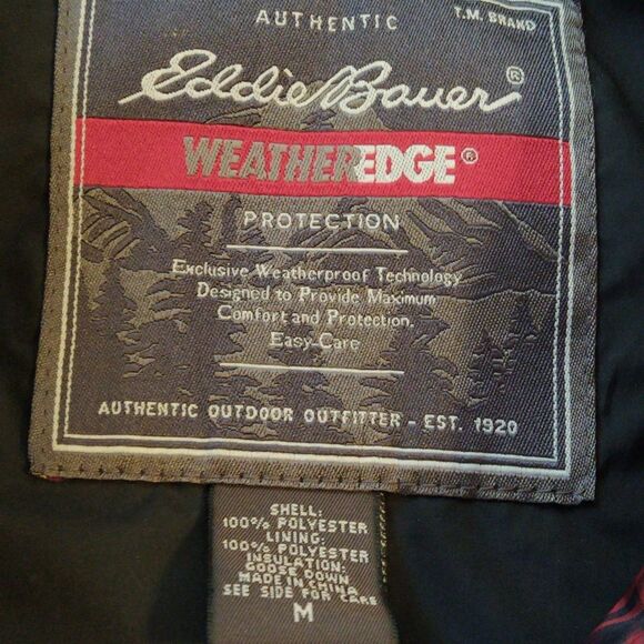 Eddie Bauer Goose Down Plaid Vest - Picture 6 of 7
